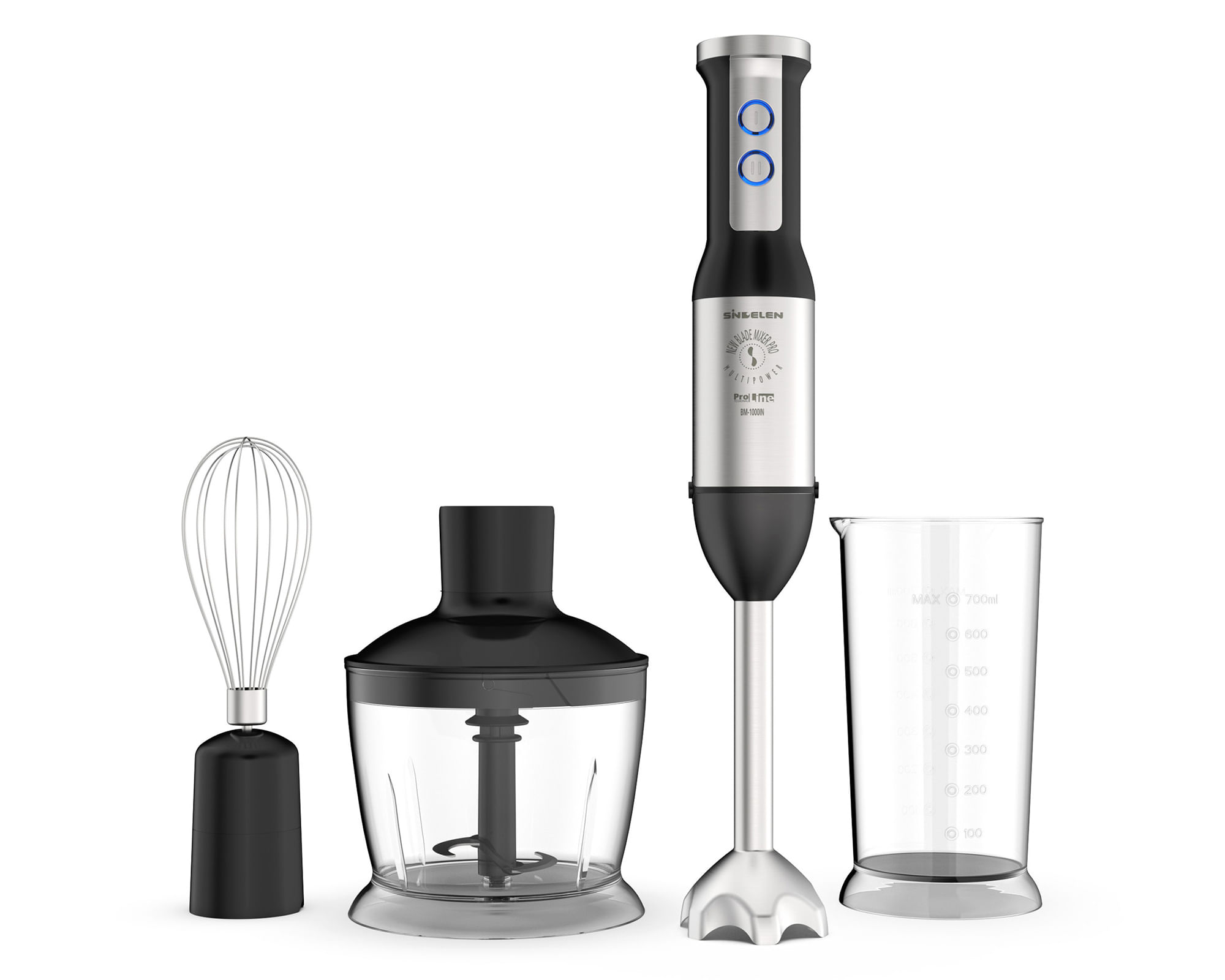 Sindelen Minipimer BM-1000IN negro 500 W