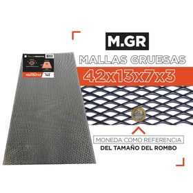 Malla gruesa 42x13x7x3 acero 1x2 m