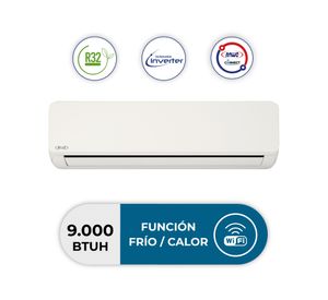 Aire acondicionado split Inverter Wifi 810 W 9000 BTU frío/calor