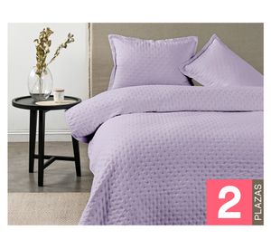 Quilt Dots malva 2 plazas