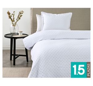 Quilt Dots blanco 1.5 plazas