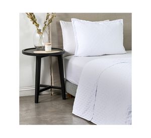 Quilt Dots blanco 1.5 plazas