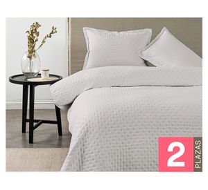 Quilt Dots beige 2 plazas