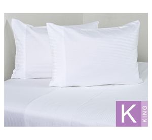 Sábana King 600 Hilos Dobby White