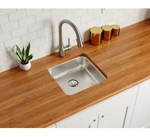 Lavaplatos Bronx simple 430 cromo + desagüe 37x43 cm