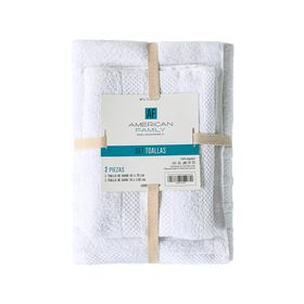 Set toalla blanco 2 piezas