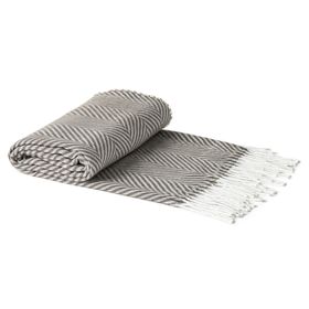 Manta Espiga beige 127x152 cm