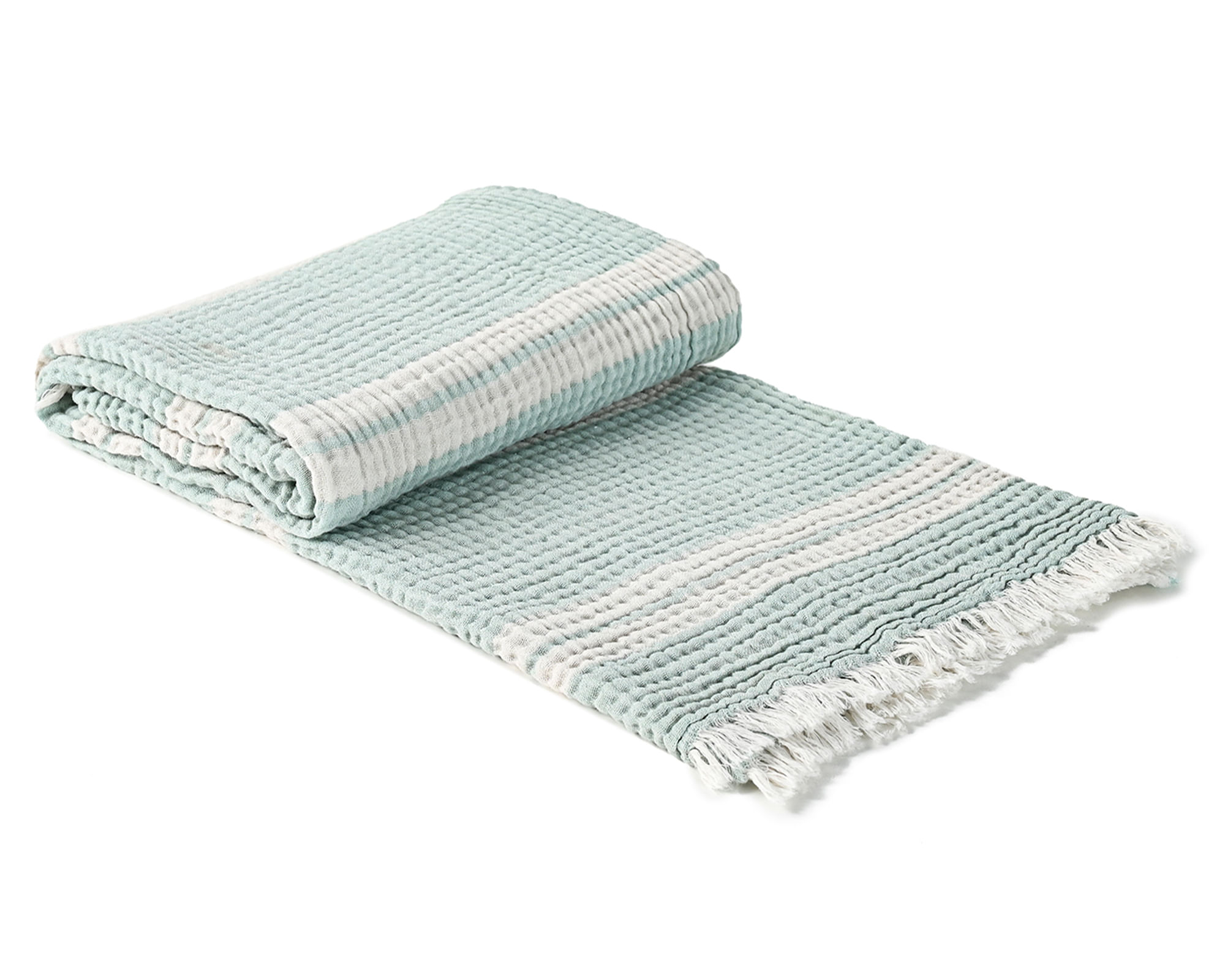 Cannon Manta Gauze Lines Sage 127x152 cm