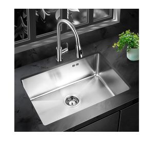 Lavaplatos Seul bajo cubierta cromo + desagüe 21.3x60.2x44 cm