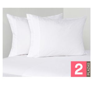 Sábanas 2 plazas 500 Hilos Pipping White