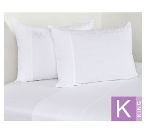 Sábanas King 500 Hilos Dobby Thin White