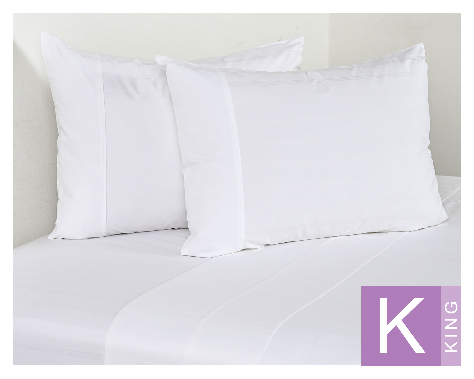 Cannon Sábanas King 500 Hilos Dobby Thin White