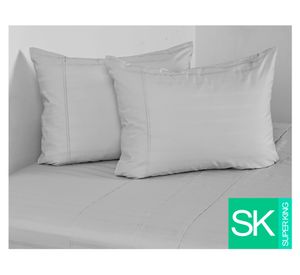 Sábanas Súper King 500 Hilos Dobby Thin Fog