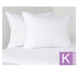 Sábanas King 500 Hilos Pipping White