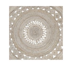 Alfombra redonda Braided yute natural 150 cm