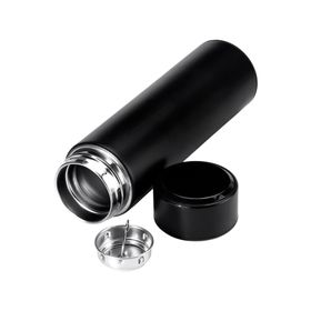 Termo botella sensor temperatura 500 ml negro
