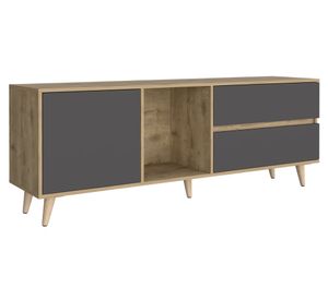 Rack TV Salem macadamia/plomo 65''