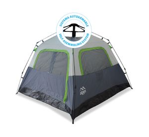 Carpa Calafate gris 150x240x240 cm 6 personas