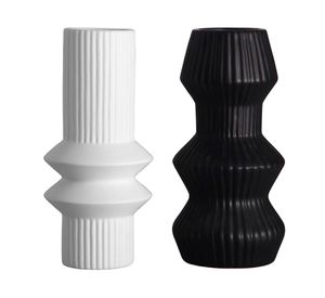 Jarrón ceramica Stripes light 2 un.