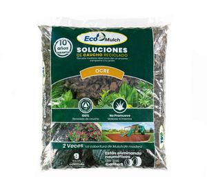 Mulch caucho reciclado ocre 9 kg