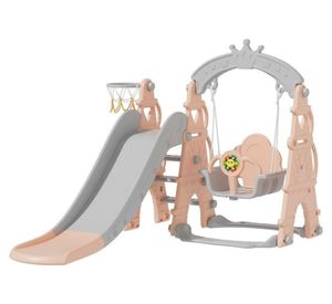 Resbalín columpio Musical rosado 120x90x120 cm