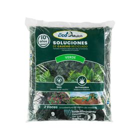 Mulch caucho reciclado verde 9 kg