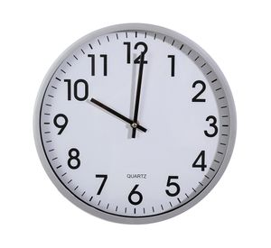 Reloj pared plateado