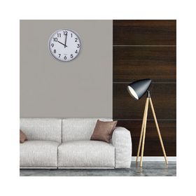 Reloj pared plateado
