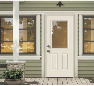 Puerta acero vidriada 1 Luz 90x200 cm