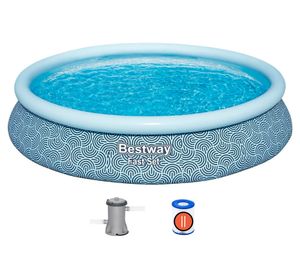 Piscina redonda Fácil armado con filtro 84cm x 4.57m 9677 lt