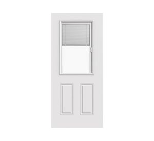 Puerta acero vidriada Persiana 75x210 cm