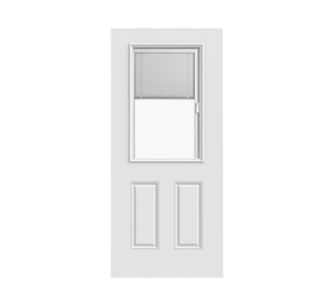 Puerta acero vidriada Persiana 85x210 cm