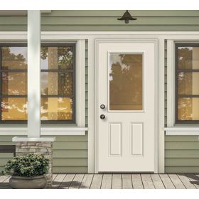 Puerta acero vidriada 1 Luz 75x200 cm