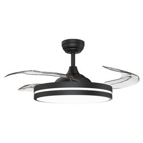 Ventilador de techo retráctil VFL-429K 66 W negro mate
