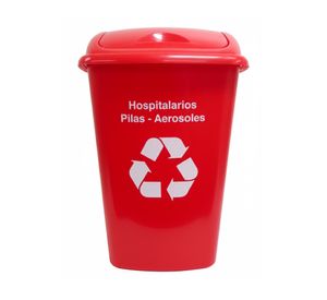 Basurero vaivén Reciclaje rojo 30 lt