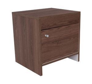 Velador 1 puerta Colore Milán/blanco 41.6x40x35.2 cm