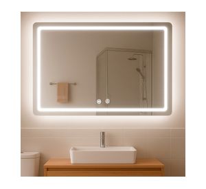Espejo rectangular LED 3 colores 70x90 cm