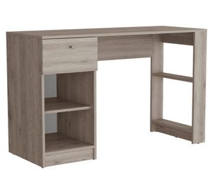 Escritorio Home ceniza 75.6x120.2x47.3 cm