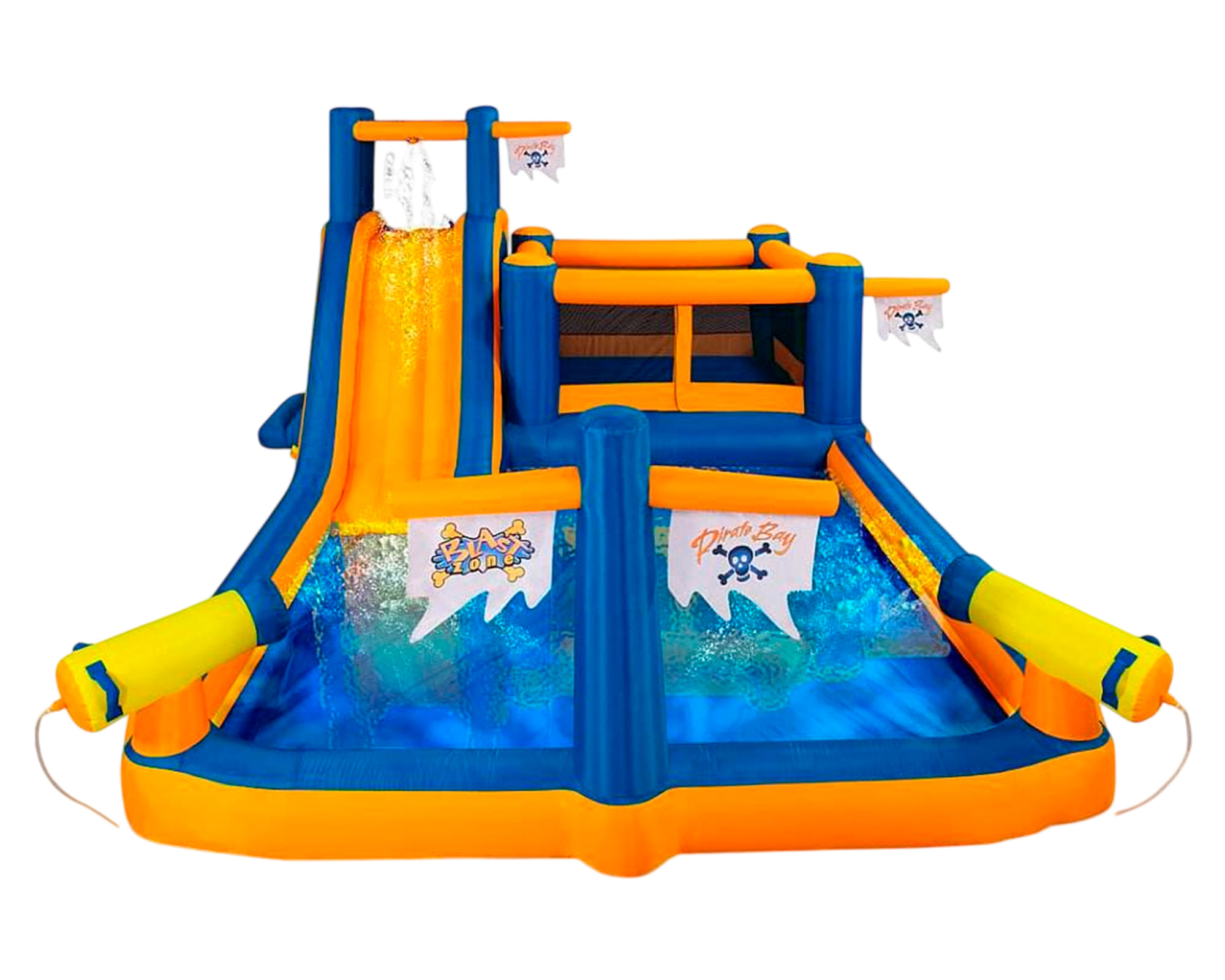 Blastzone Tobogán inflable Pirata 244x400x630 cm