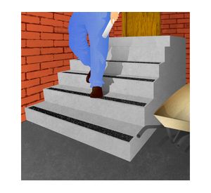 Cinta antideslizante negro 48 mm 450 cm