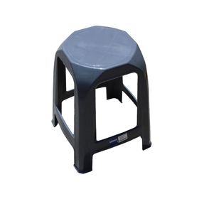 Banquito redondo gris