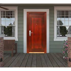 Puerta seguridad acero 1 panel apertura derecha 86x205 cm