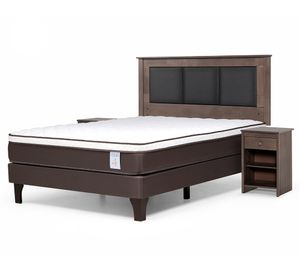 Cama europea 2 plazas New Style 4 Plus + set Rachel grafito
