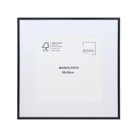 Marco foto metal negro 31x31 cm
