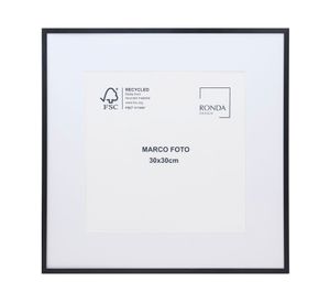Marco foto metal negro 31x31 cm