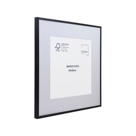 Marco foto metal negro 31x31 cm