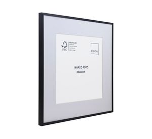 Marco foto metal negro 31x31 cm