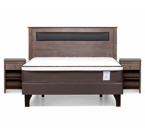 Cama europea 2 plazas New Style 4 Plus + set Ferrara grafito