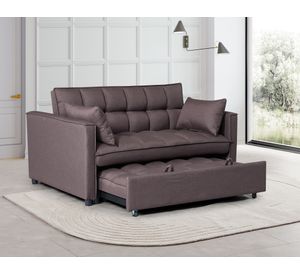 Sofá cama Brela tela café