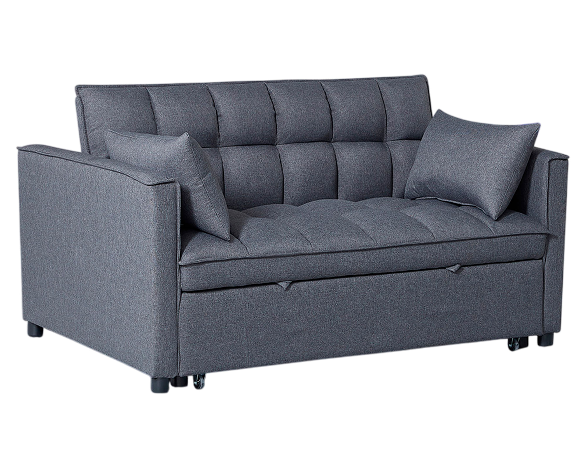Idetex Sofá cama Brela tela gris